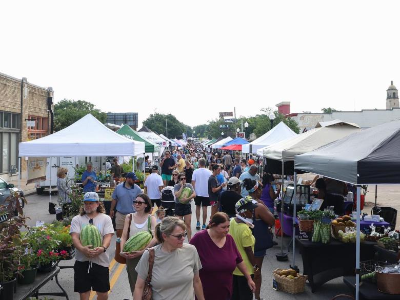 From a Saturday morning in July at Tulsa Farmers' Market in the Kendall Whittier