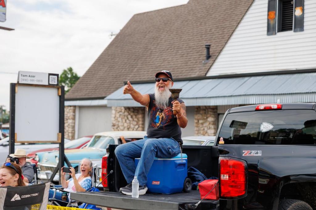  Spectators line up along E. 11th St. to kick off the the Route 66 Capital Cruise, a Guinness World Record attempt for the largest classic car parade ever on Saturday, May 30, 2026 in Tulsa, Oklahoma.