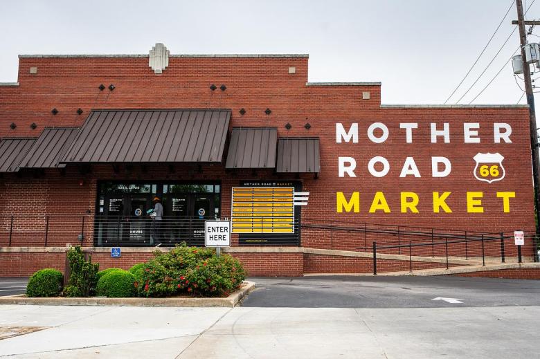 Mother Road Market is photographed on Tuesday, April 26, 2026. The Route 66 food hall will host a smaller version of Mayfest this summer in correlation with centennial celebrations.