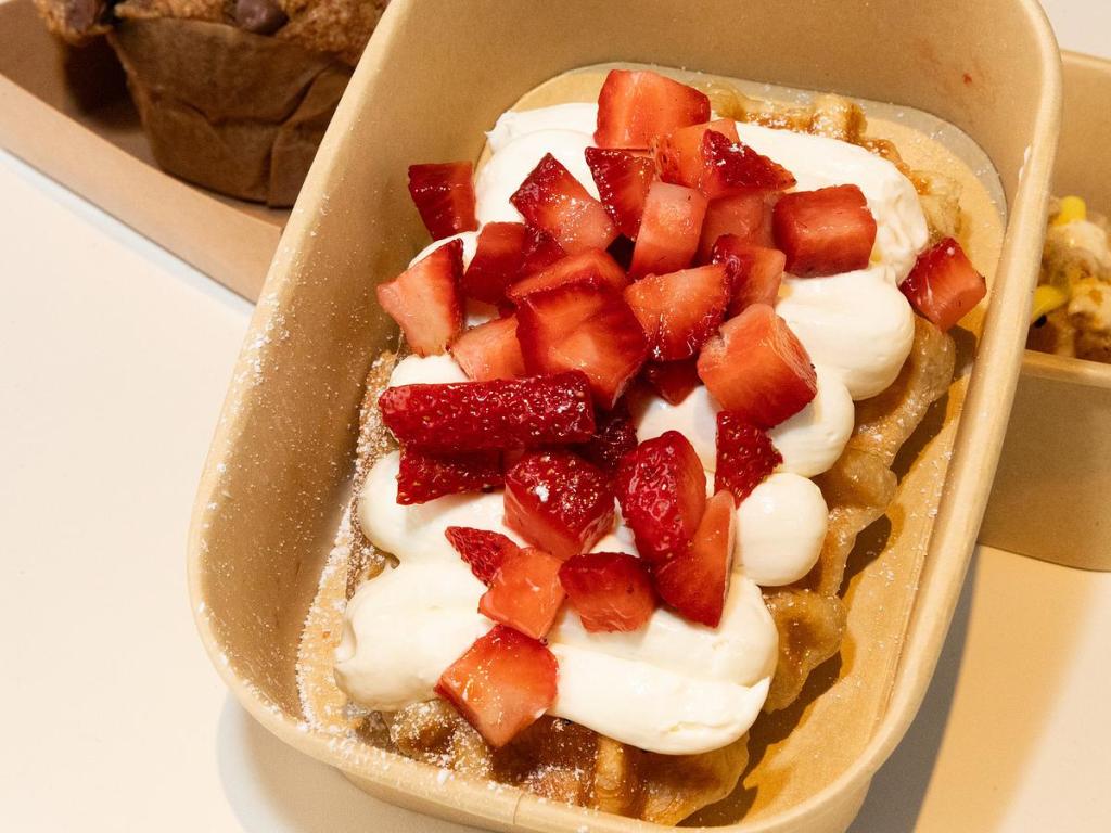 Phinesso Coffee House's Strawberry Cheesecake Croffle is among the many breakfast options on the menu.  