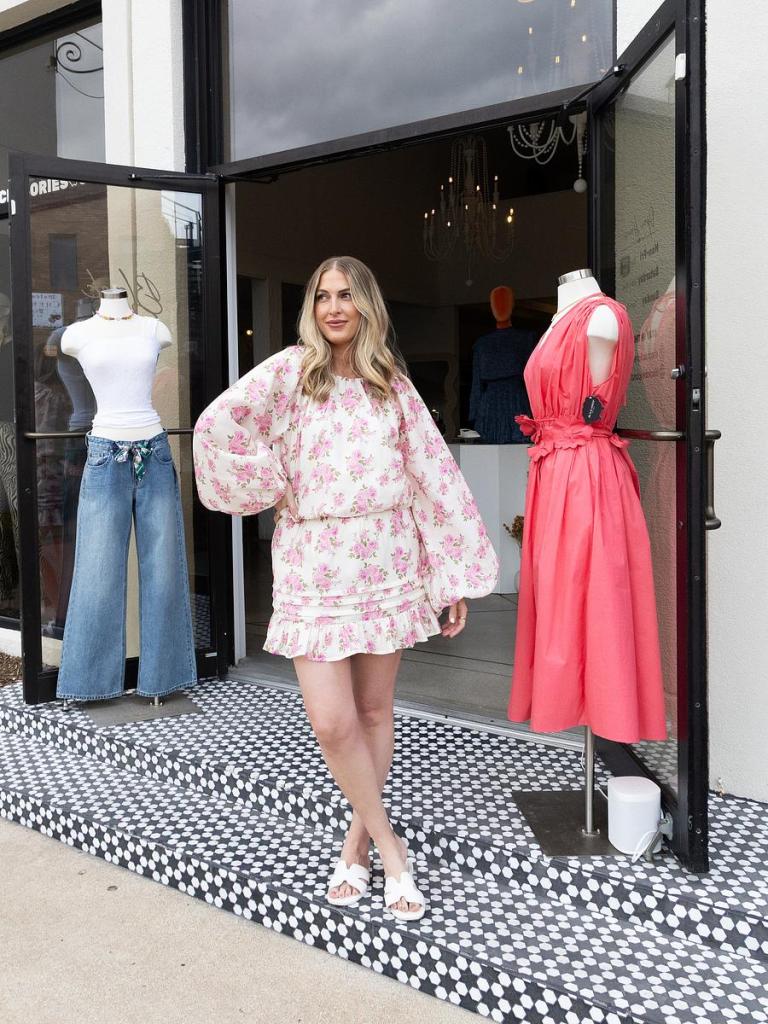 Black Sheep Boutique owner Sarah Lawrence-Harmon in trending attire from her Cherry Street boutique. 