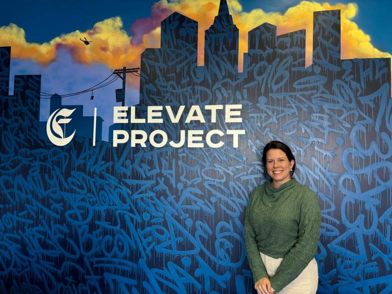 Brittne Canizales, founder and executive director, stands for a portrait April 30, 2026, t The Elevate Project office in east Tulsa. Canizales received an opioid abatement grant from Tulsa County in 2025 to launch the organization.
