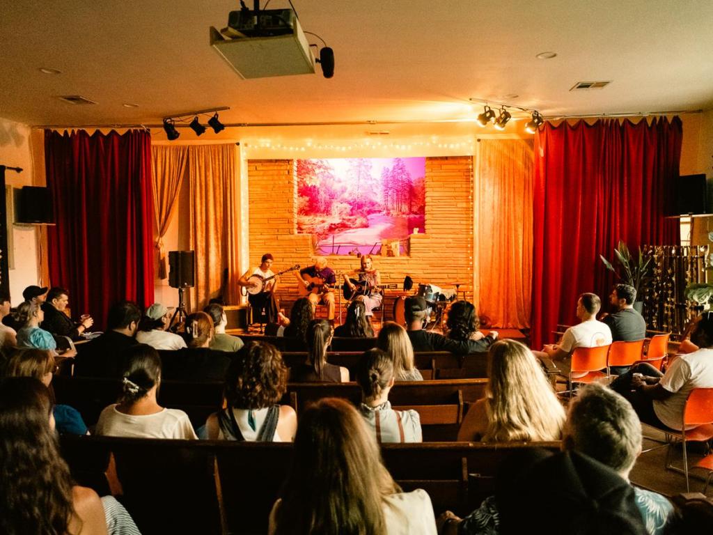 Ken Pomeroy performs during Ramsey Thornton's album release party at Drifters Theater on June 11, 2026. 