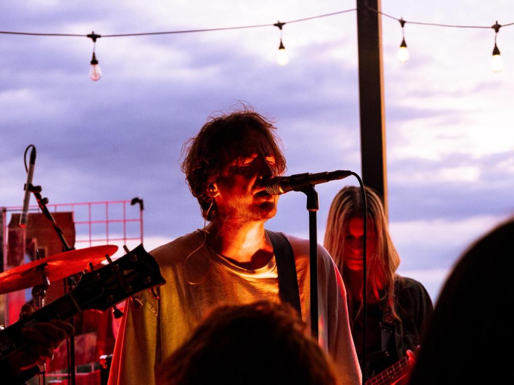 BRONCHO performs at Brut Hotel's rooftop bar Soma on June 18, 2026. 