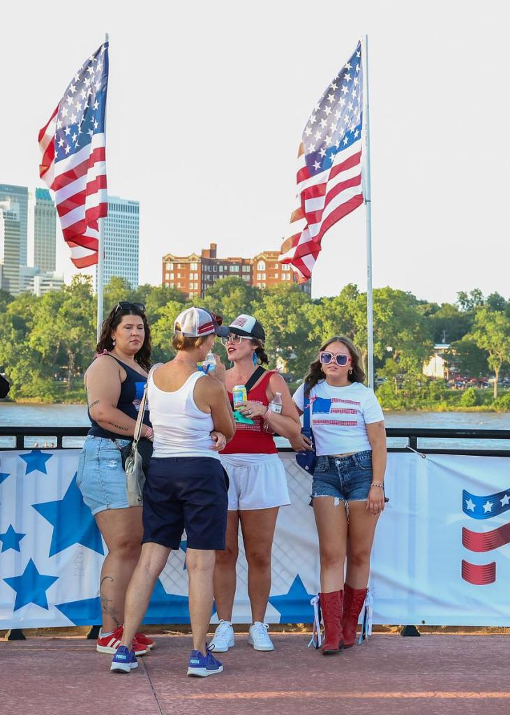 A scene from the 2025 Freedom Fest on July 4, 2025.