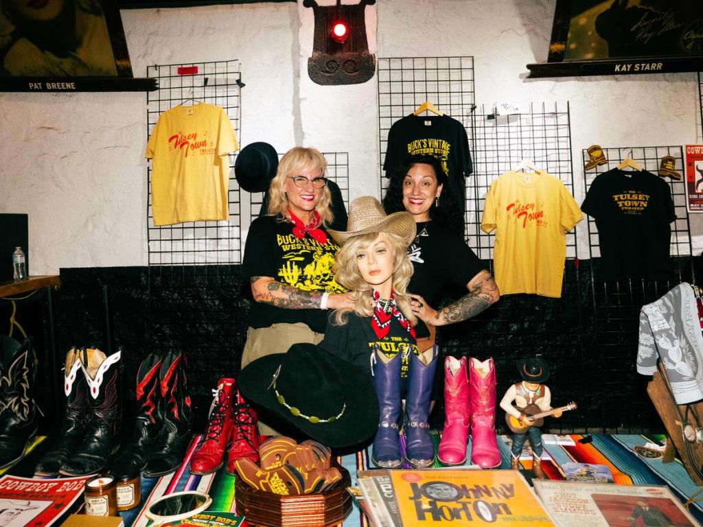Buck's Vintage on 66's booth at Tulsey Town Two-Step at Cain's Ballroom on July 24, 2026. 