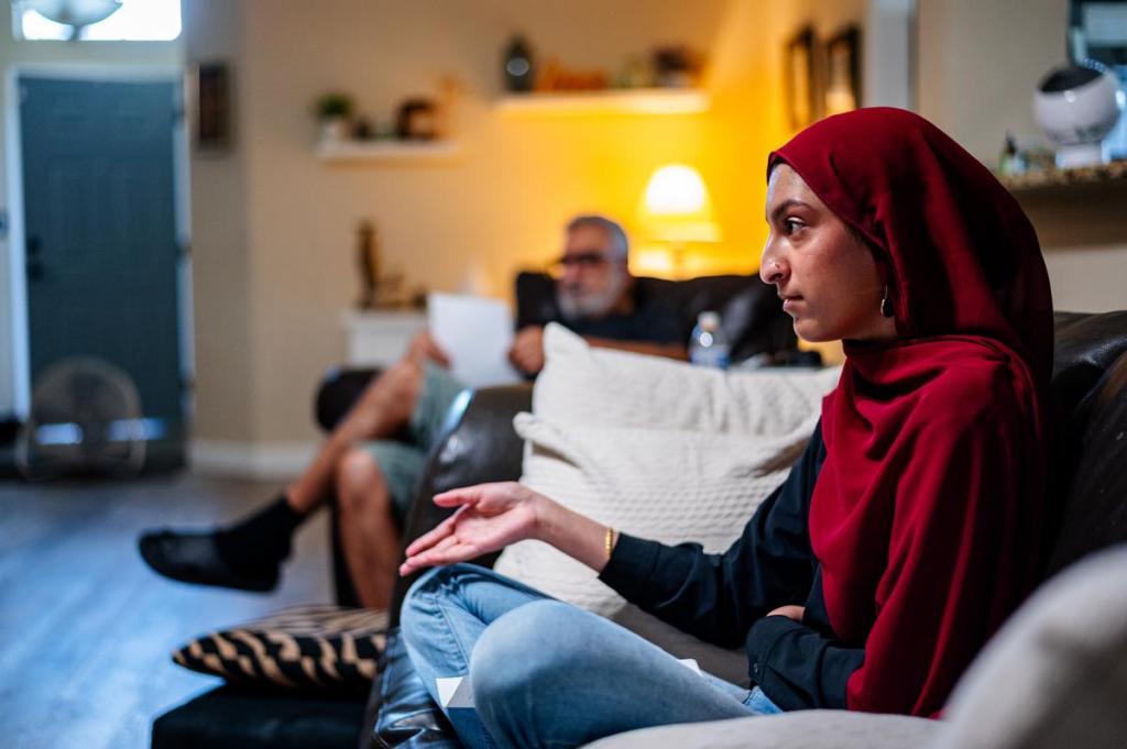 Hiba Calsy, right, wrote to Broken Arrow City Council in support of the mosque project. She attends Broken Arrow Early College Academy.