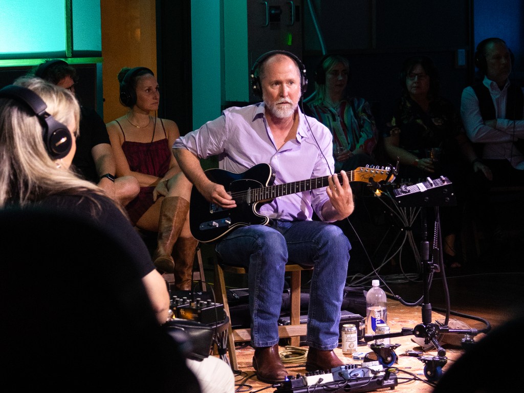 Stephen Lee plays guitar during The Church Studio's "IN SESSION" recording experience with Kalyn Fay on July 30, 2026.