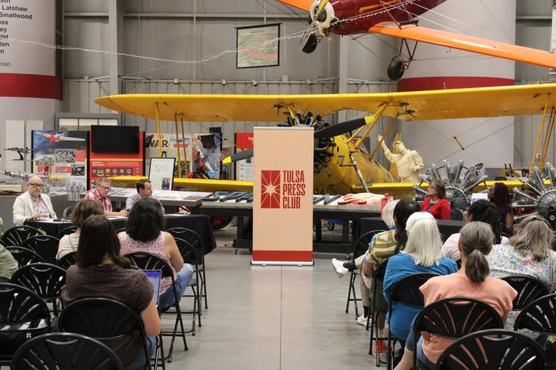 The Tulsa Press Club, Tulsa World and Tulsa Flyer host a July 23, 2026, candidate forum at the Tulsa Air and Space Museum.