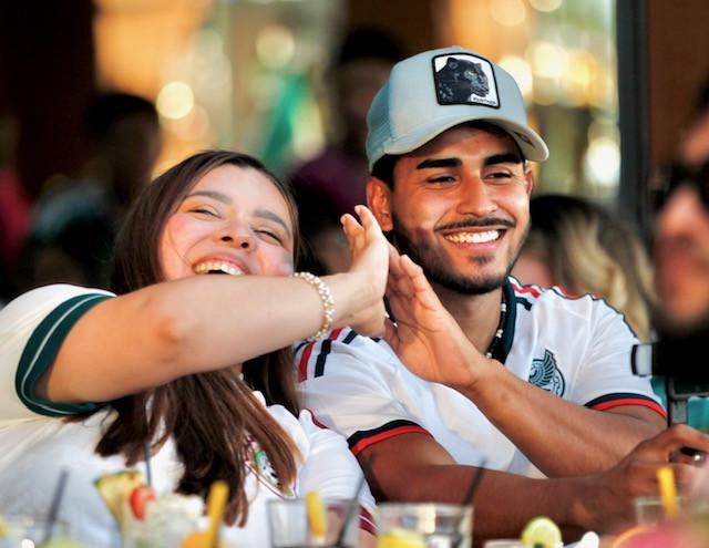  Mexico soccer fans watch Mexico-England play in the FIFA World Cup in Tulsa on Sunday, July 5, 2026.