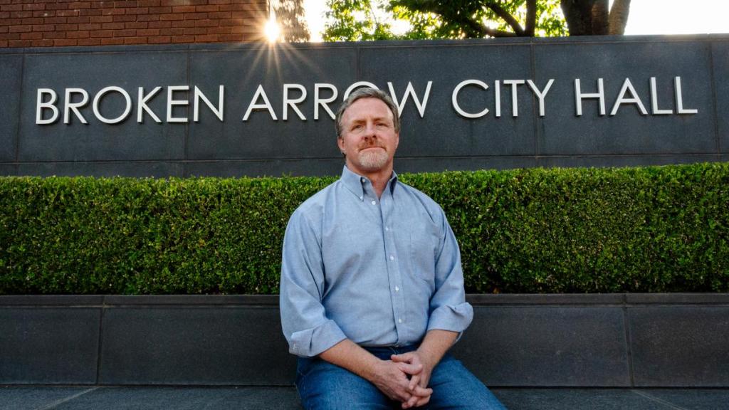 David Oldham, pictured July 14, 2026, organized opposition to the Islamic Society of Tulsa's application to build a mosque in Broken Arrow. He pointed to land use concerns like traffic, flooding and infrastructure as reasons for councilors to deny.
