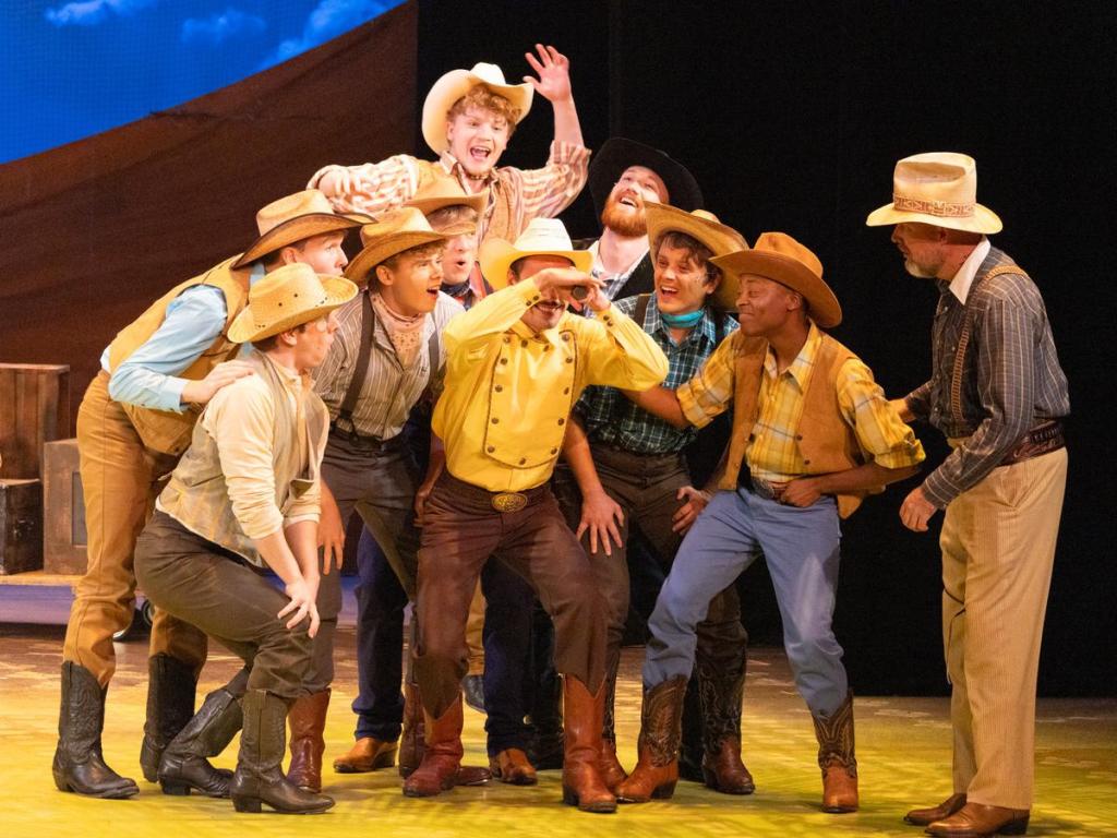 A scene from “Oklahoma!,” which will be performed July 24-Aug. 16 in Tulsa PAC's Williams Theatre, 110 E. Second St.
