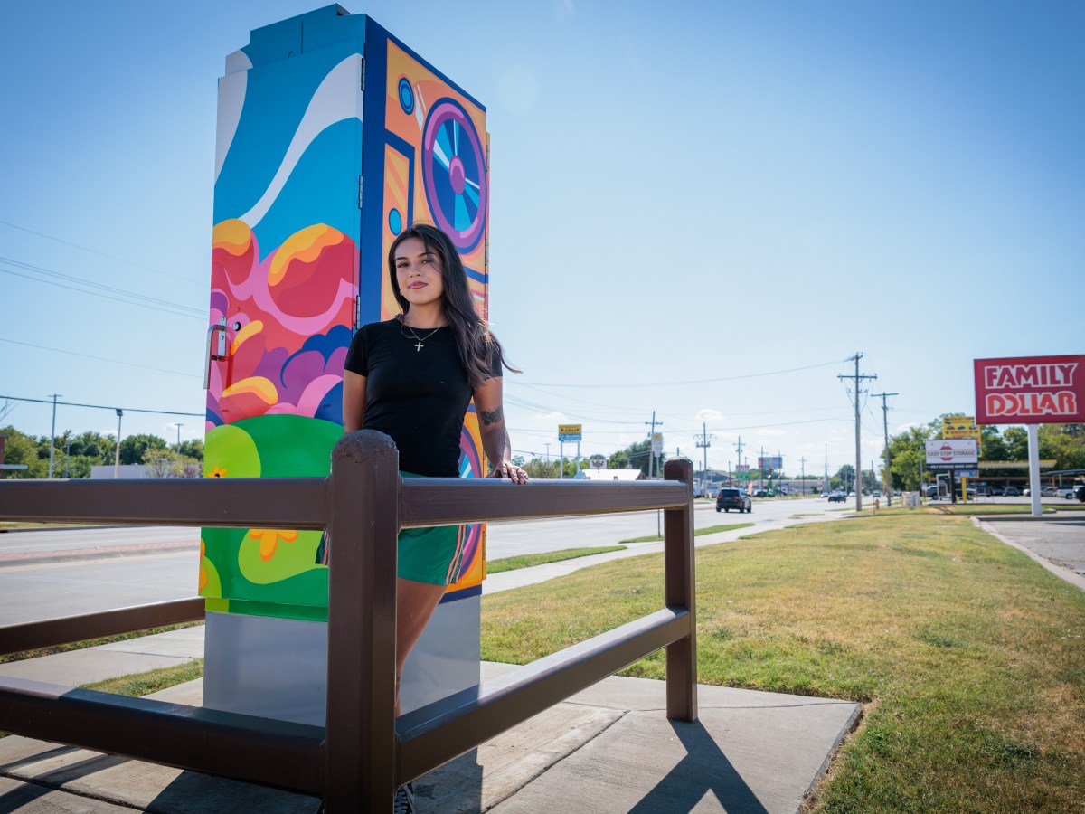 Traffic control, but make it art. Tulsa Global District amplifies local creatives and beautifies street corners.