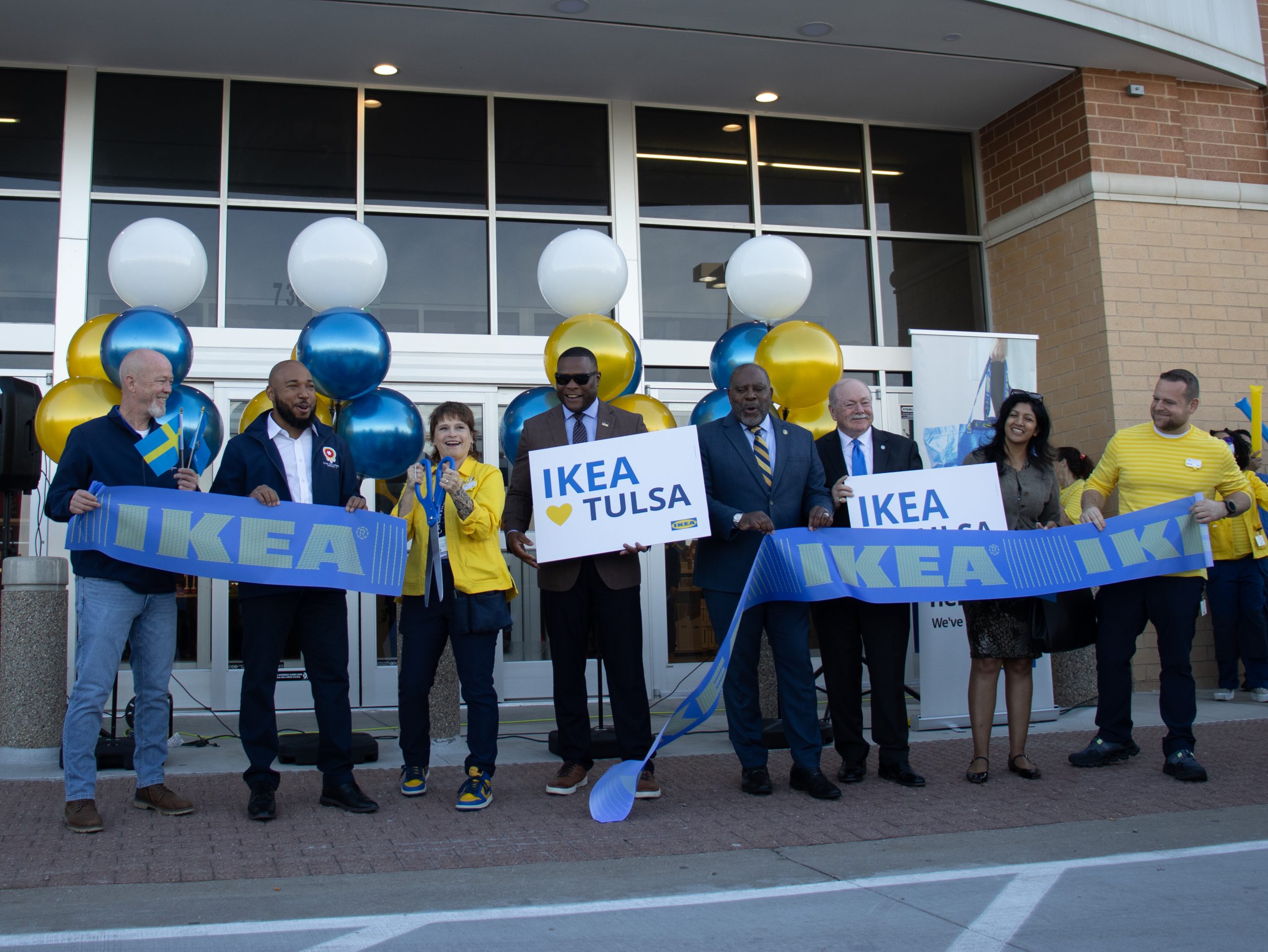 Welcome to Tulsa’s first IKEA, which drew hundreds before sunrise
