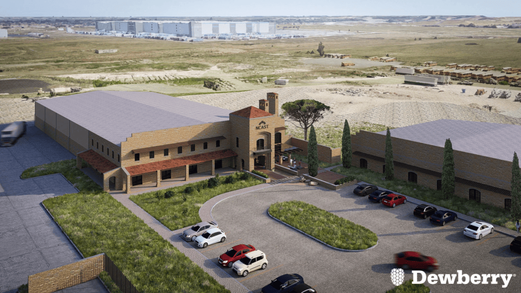An artist’s rendering of the NCAST building in northeast Tulsa.