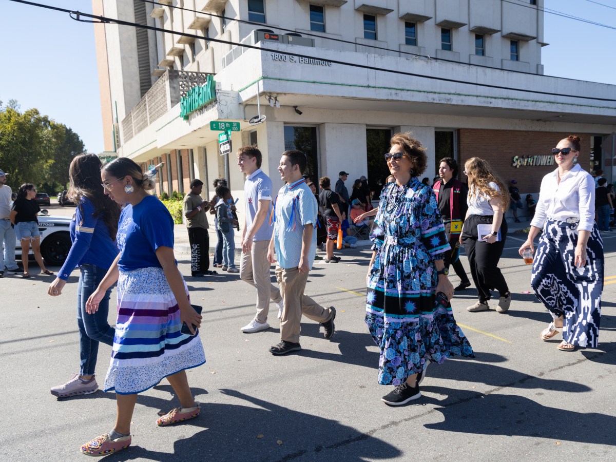 Drumming, dance and dozens of floats fill Tulsa’s largest Native American Day parade yet