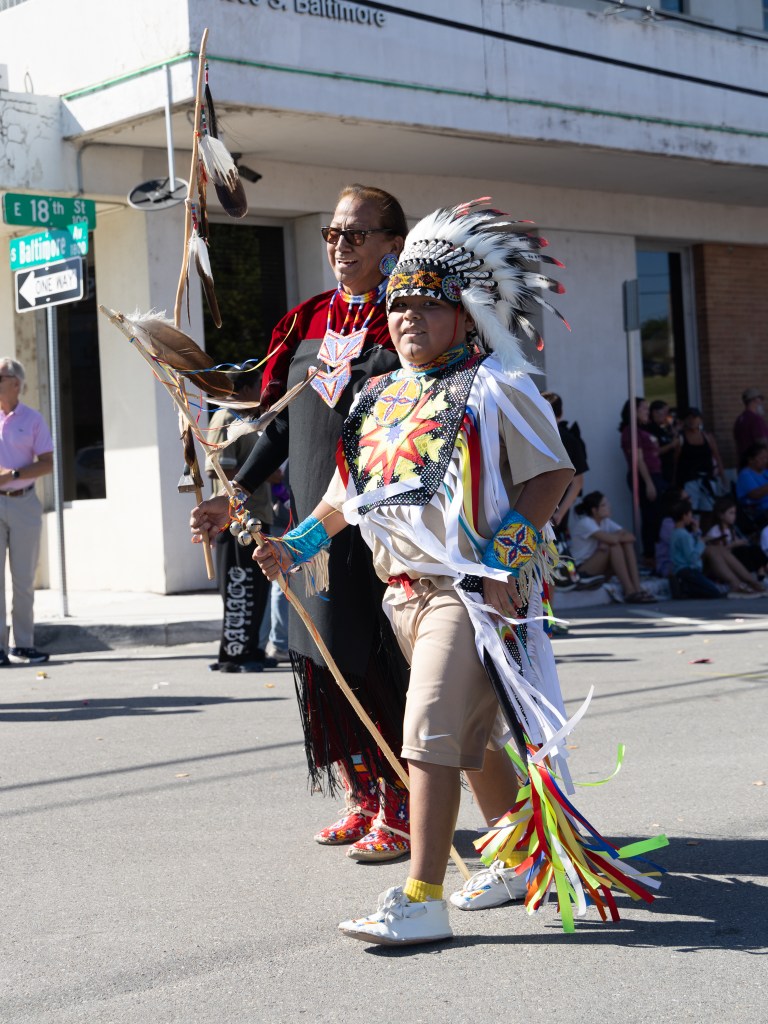 A scene from the 10th annual Tulsa Native American Day Parade in the SOBO District on Oct. 12, 2026.